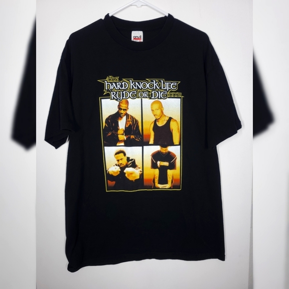 Vintage Hard Knock Life Ryde Or Die Tour Tee Jay-z Dmx Black Extra Large - Picture 1 of 5